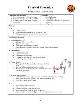 Basketball Lesson Plan – Educator's Reference Desk.